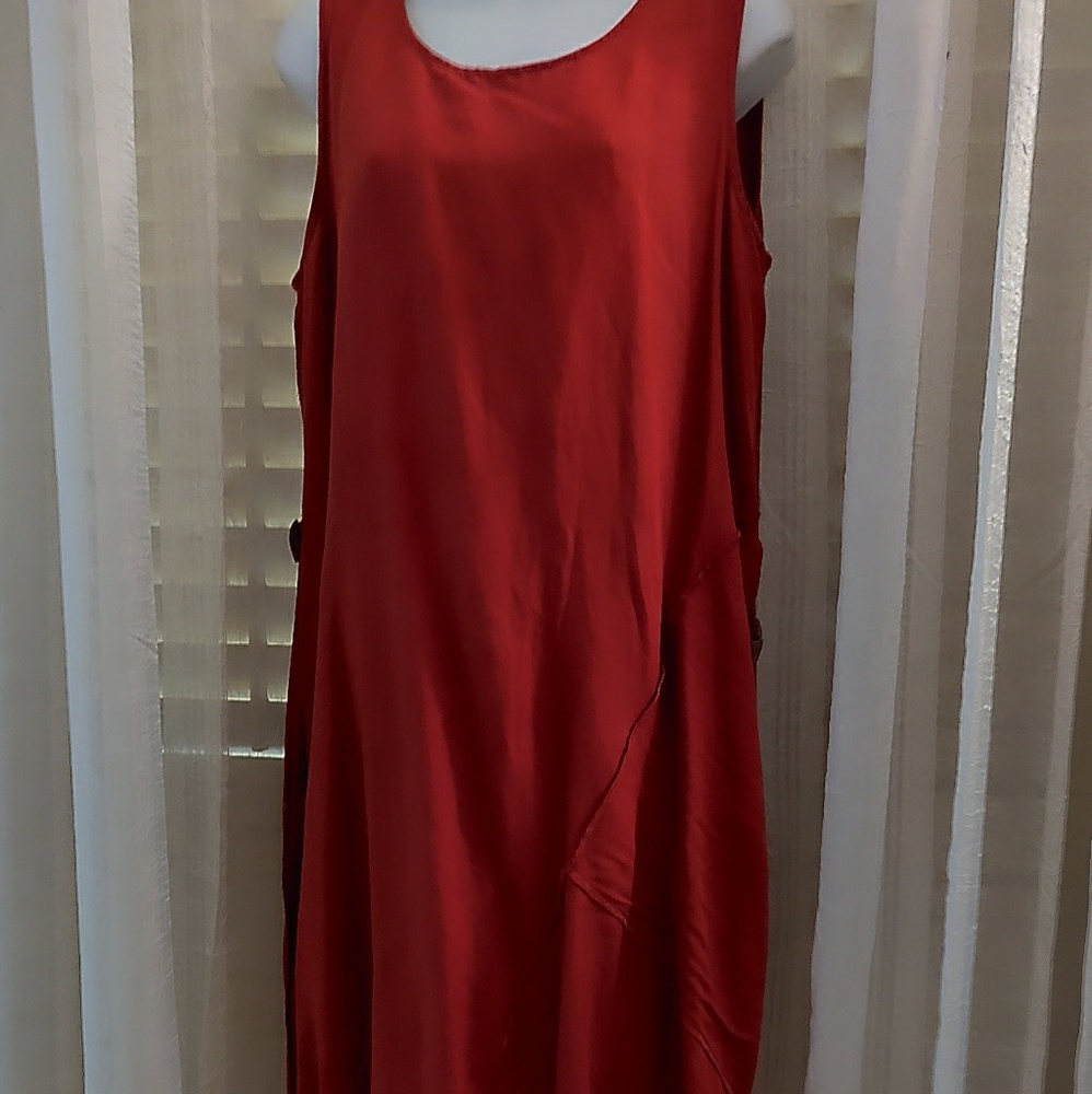 55percent linen dress Large